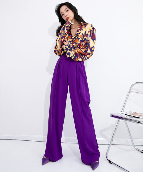Tuck Wide Pants
